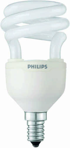 Philips Energiesparlampe Tornado 8 Watt 827 warmton extra E14