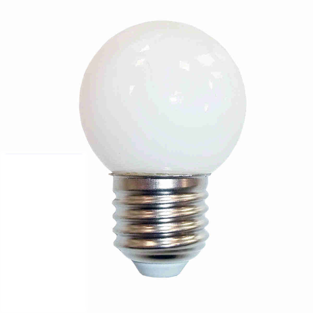 Heitronic LED Tropfenlampe G45 opal 3 Watt E27 warmweiß 230 Volt AC/DC