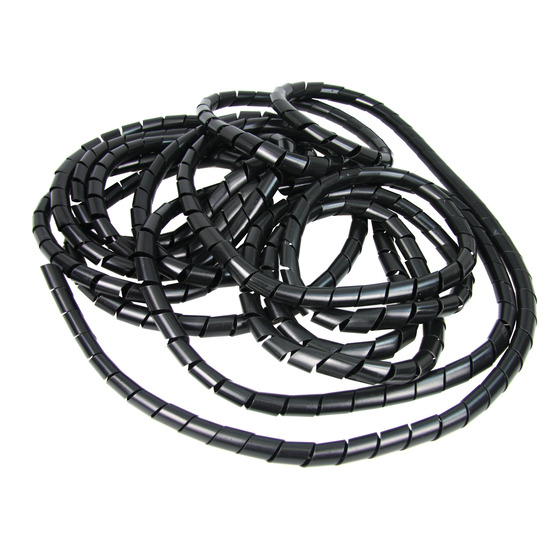 Kabelspirale schwarz 4mm Kabelschlauch Spiralschlauch Kabelbinder