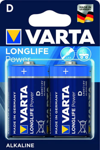 2 Stück VARTA LONGLIFE Batterie Alkaline Monozelle D 