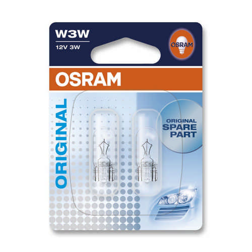 Osram 2 Stück W3W 3 W 12 Volt W2.1x9.5d 2821-02B