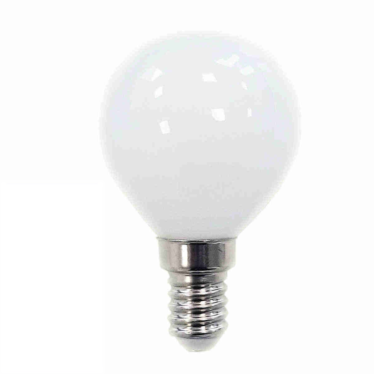 Heitronic LED Tropfenlampe G45 opal 3 Watt E14 warmweiß 230 Volt  AC/DC