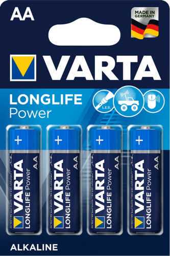 4 Stück VARTA LONGLIFE Batterie Alkaline Mignonzelle AA 