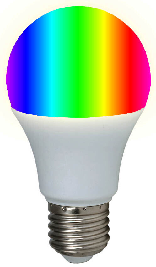 INSATECH LED Hängeleuchte Universum MDF 1x E27 inkl RGB LED Lampe 7,5 Watt weiss 535 Lumen