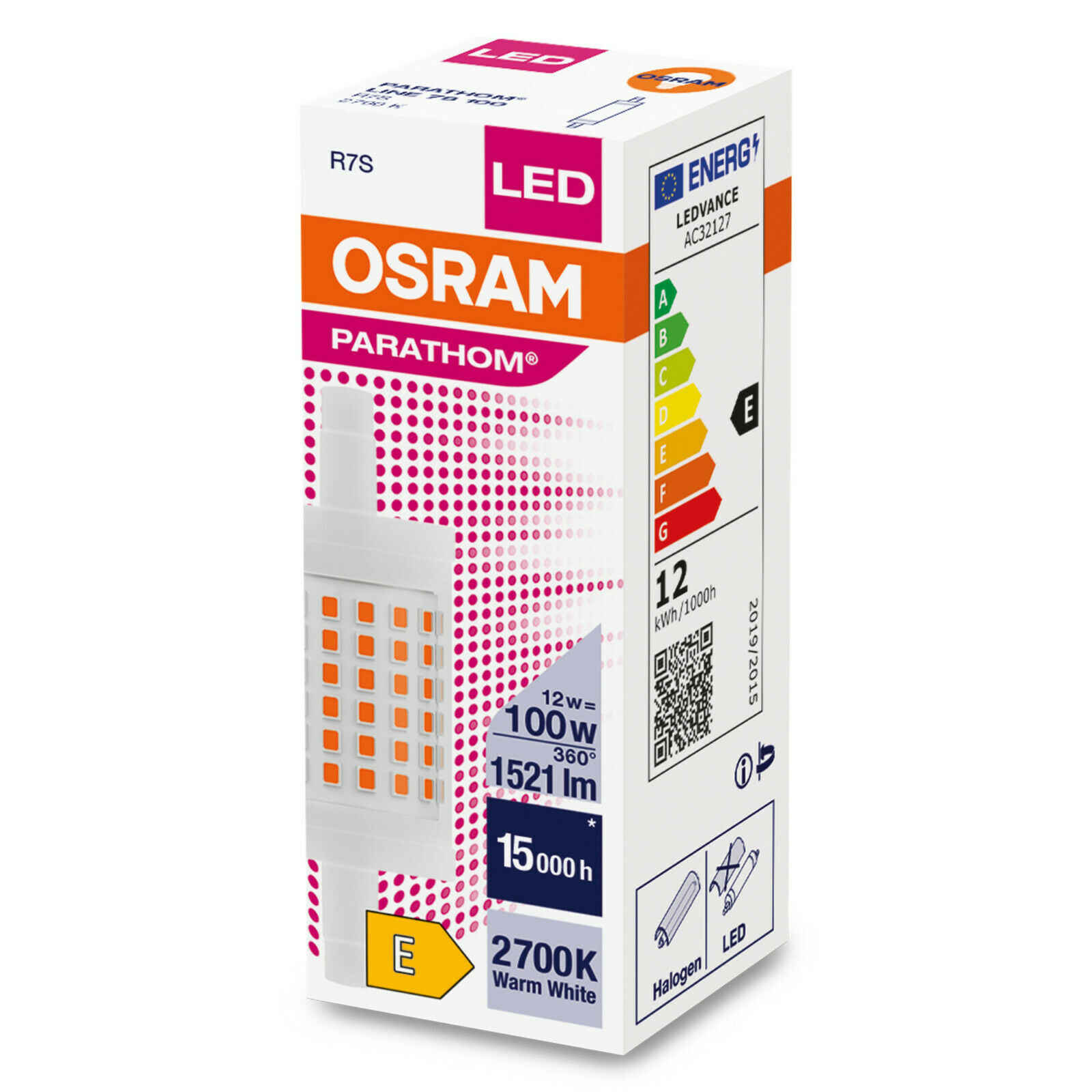 Osram LED Stab R7s 12 Watt 827 warmweiß 78mm