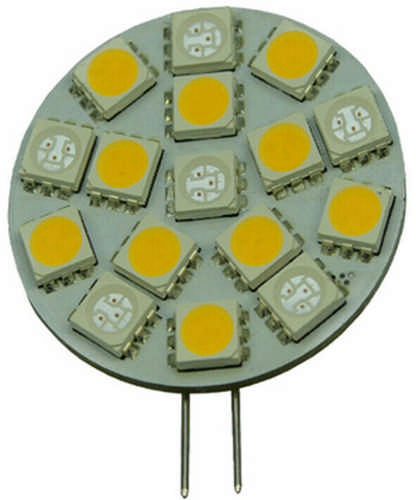 S+H LED-Leuchtmittel 16 SMD Modul Durchm. 33mm dimmbar Sockel G4 10-30 Volt AC/D