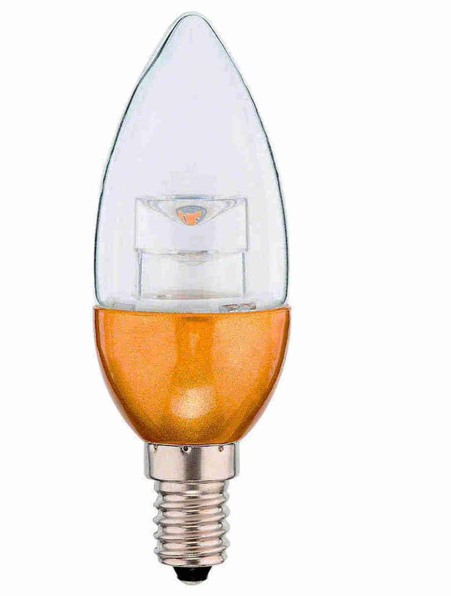 LED 4,5 Watt Lampe E14 Kerzenlampe Gold warmweiß - Müller Licht